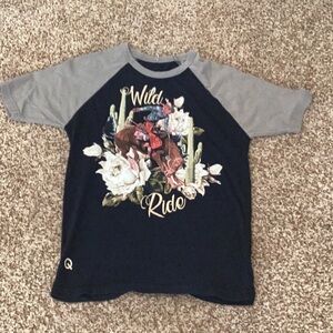 Kids Wild Ride Graphic Tee - Black and Gray